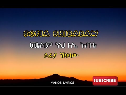 Sofia Shibabaw - መልካም ነህ ለኔ አባቴ / ሶፊያ ሽባባው - Melkam Neh Lene Abate ( Official Lyrics Video)