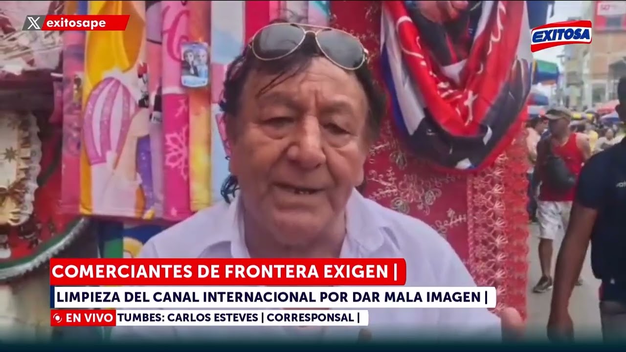 🔴🔵 Comerciantes de frontera exigen limpieza del canal internacional por dar mala imagen