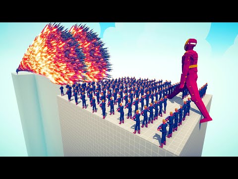 100x CAPTAIN AMERICA +GIANT IRONMAN vs EVERY DUO GODS - Totally Accurate Battle Simulator TABS