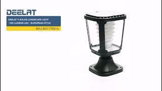DEELAT ® Solar Landscape Light - 100 Lumens LED - European Style SKU #D1173514