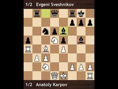 Anatoly Karpov vs Evgeni Sveshnikov | USSR Championship 1973 | Round 3