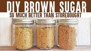 DIY BROWN SUGAR | Make Your Own Pantry Staples = better than storebought!