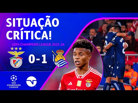 Gols e lances de Benfica x Real Sociedad