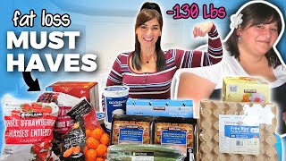 Low Calorie High Protein FAT LOSS Foods Grocery Haul (-130lbs)