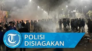 Ratusan Polisi Antihuru-hara Tampak Disiagakan di Kawasan Simpang Susun Semanggi