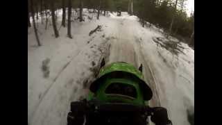 preview picture of video 'ZR 600 / MXZ 600 Lincoln, Maine GOPRO'