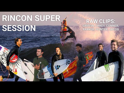 Griffin Colapinto, Lakey & the Coffins | First Swell at Rincon (RAW Clips)