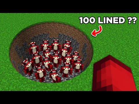 LINED - I entered 100 Lined into a Building Competition on Minecraft..