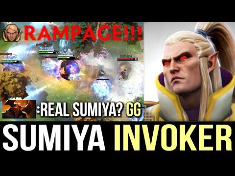 Genius SumiYa Invoker Rampage Combo Dota 2