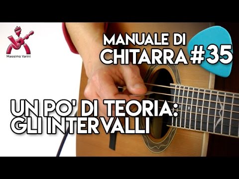 Lezione 35 - un po' di teoria: gli  intervalli -  Nuovo Manuale di Chitarra  Varini