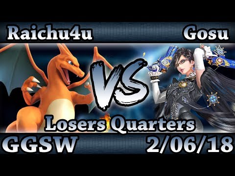 GGSW 70 - Raichu4u (Jigglypuff,Charizard) Vs. Gosu (Bayonetta) Smash Wii U Losers Quarters - Smash 4