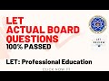 LET ACTUAL BOARD QUESTIONS