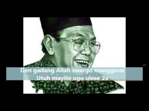 SHOLAWAT SYI'IR TANPO WATON GUSDUR FULL LIRIK TEKS ARAB JAWA INDONESIA