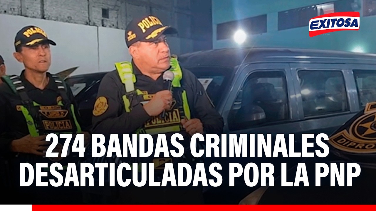 🔴🔵 General Óscar Arriola ofreció resultados más recientes de la lucha contra el crimen