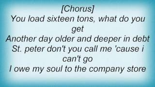 Stan Ridgway - Sixteen Tons Lyrics
