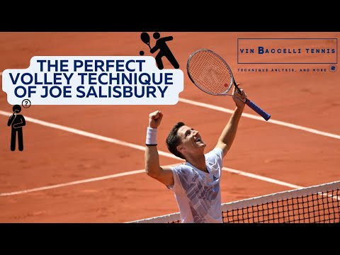 The perfect volley technique of Joe Salisbury. Ranked 6th in the ATP doubles.
