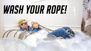 How to wash your climbing Rope!