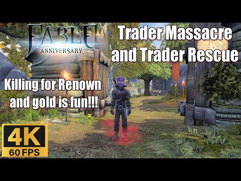 Fable Anniversary Evil Path Part 17 Trader Massacre and Trader Rescue PC 4k 60fps