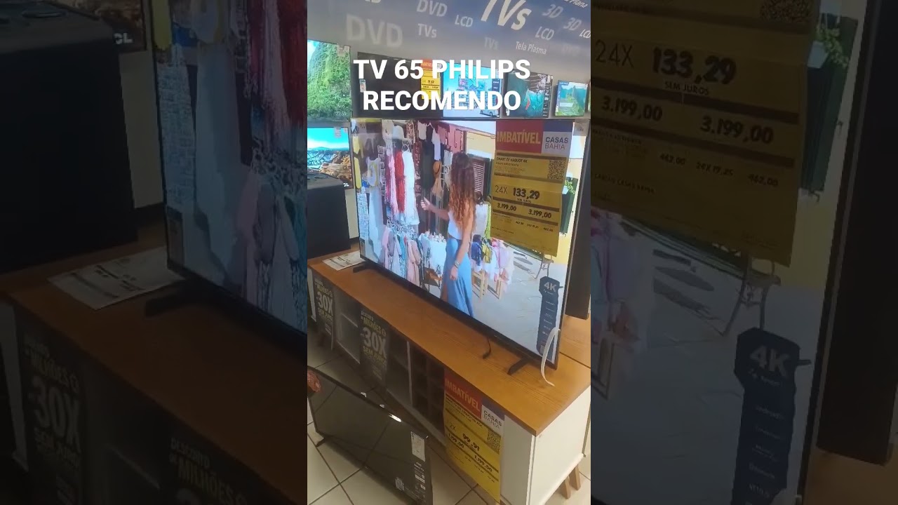 Miniatura da avaliação em vídeo de Smart TV Philips 64 Polegadas 4K Ultra HD LED