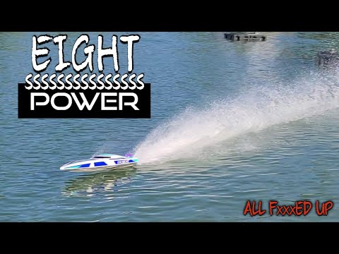 6s v/s 8s Test Upgraded 160a Proboat SonicWake v2 - Broken Rc Boat