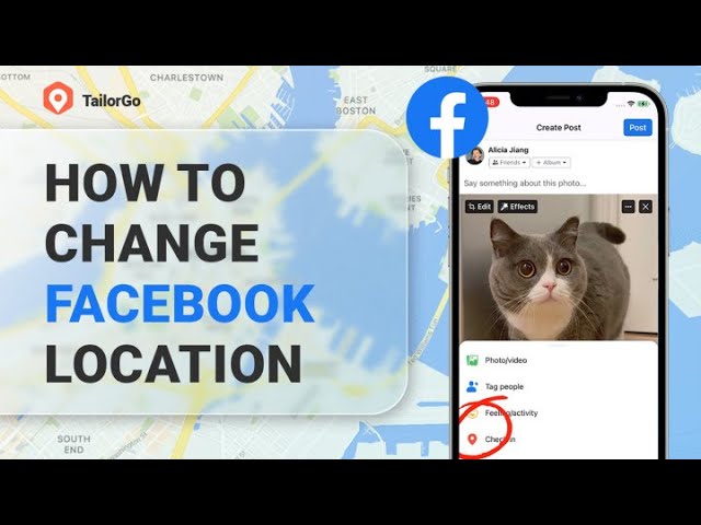 how to change location on Facebook YouTube Video