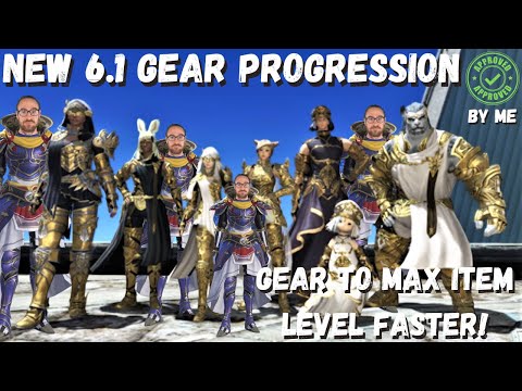 FFXIV 6.1 Update to Level 90 Gear Progression Guide || End Game || ENDWALKER || Gear up Faster!