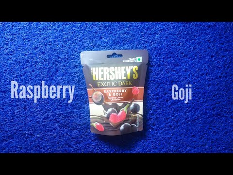 Hershey's exotic dark raspberry and goji flavoured center chocolate