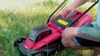 Cordless lawn mower WORTEX CLM 3336