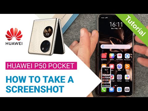 Huawei P50 Pocket - How to take a Screenshot • 📱 • 📸 • 🖼 • | Tutorial