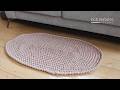 Cottage Rug Crochet Pattern | THE EASIEST Oval Shaped Crochet Rug