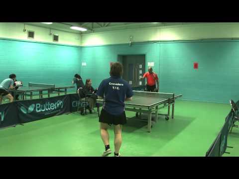 20140316 British Ligue - Crusaders TTC v Kingfisher I (8) Dean Rose v Hari Gehlot