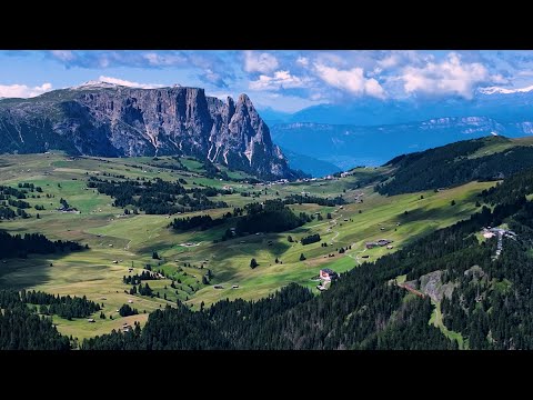 Langkofel – A Majestic Alpine Flight 4k
