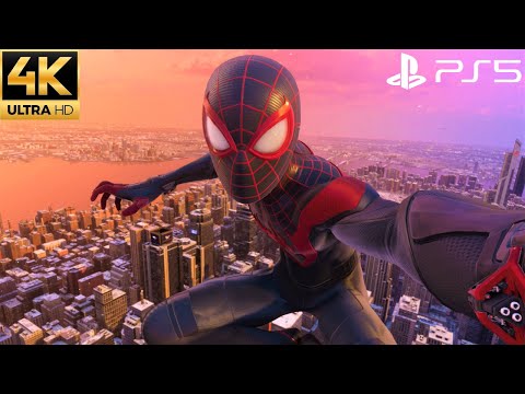 Spider-Man Miles Morales PS5 - Free Roam Gameplay (4K 60FPS Performance RT)