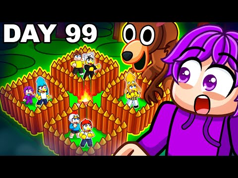 Building 4 Camps For Each Kid in 99 Nights in a Forest…