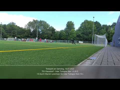 TSV Klausdorf - Inter Türkspor Kiel 0:1 Marvin Lorentzen