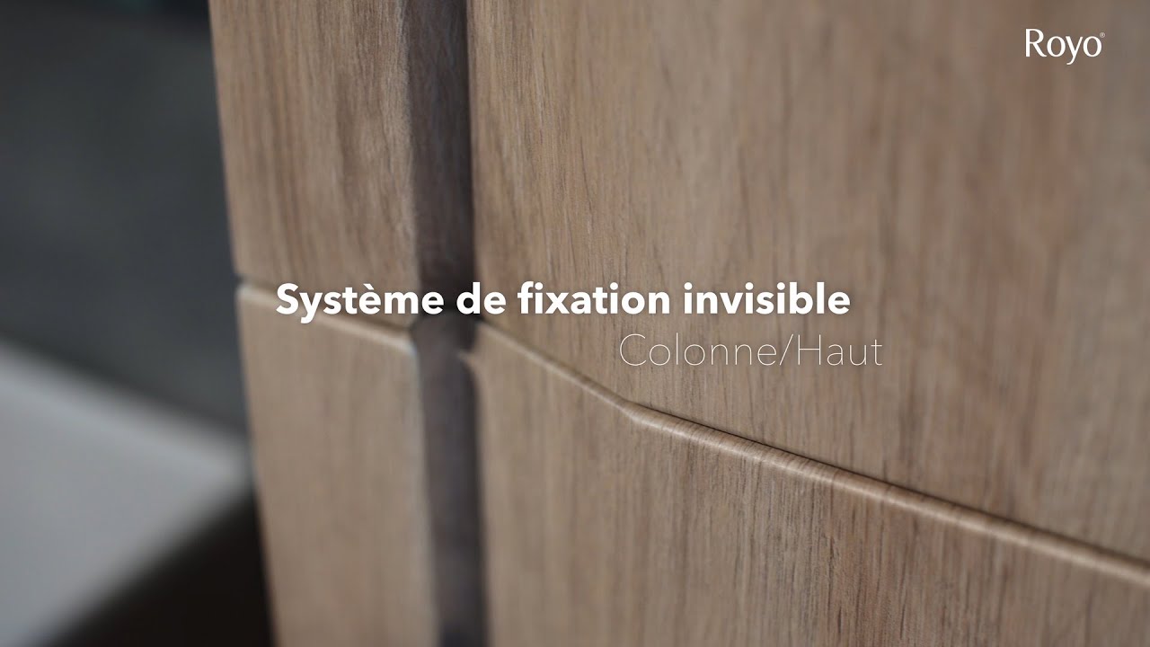 Système de fixation invisible - Colonne/Haut
