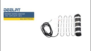 Driveway Heating Cable Mat - PVC - 1.9 FT x 20 FT – 120 V SKU #D1775150