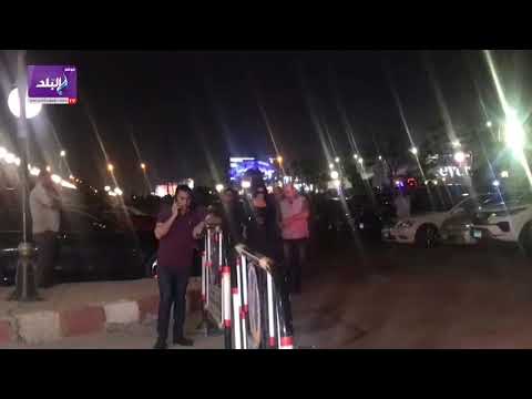 اشرف عبد الباقي وسمية الخشاب واحمد ادم في عزاء سمير صبرى