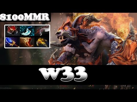 Dota 2 - w33 8100 MMR Plays Ursa Vol 2 - Ranked Match Gameplay