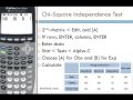 Chi-Square Independence Test on TI-84 Calculator ...