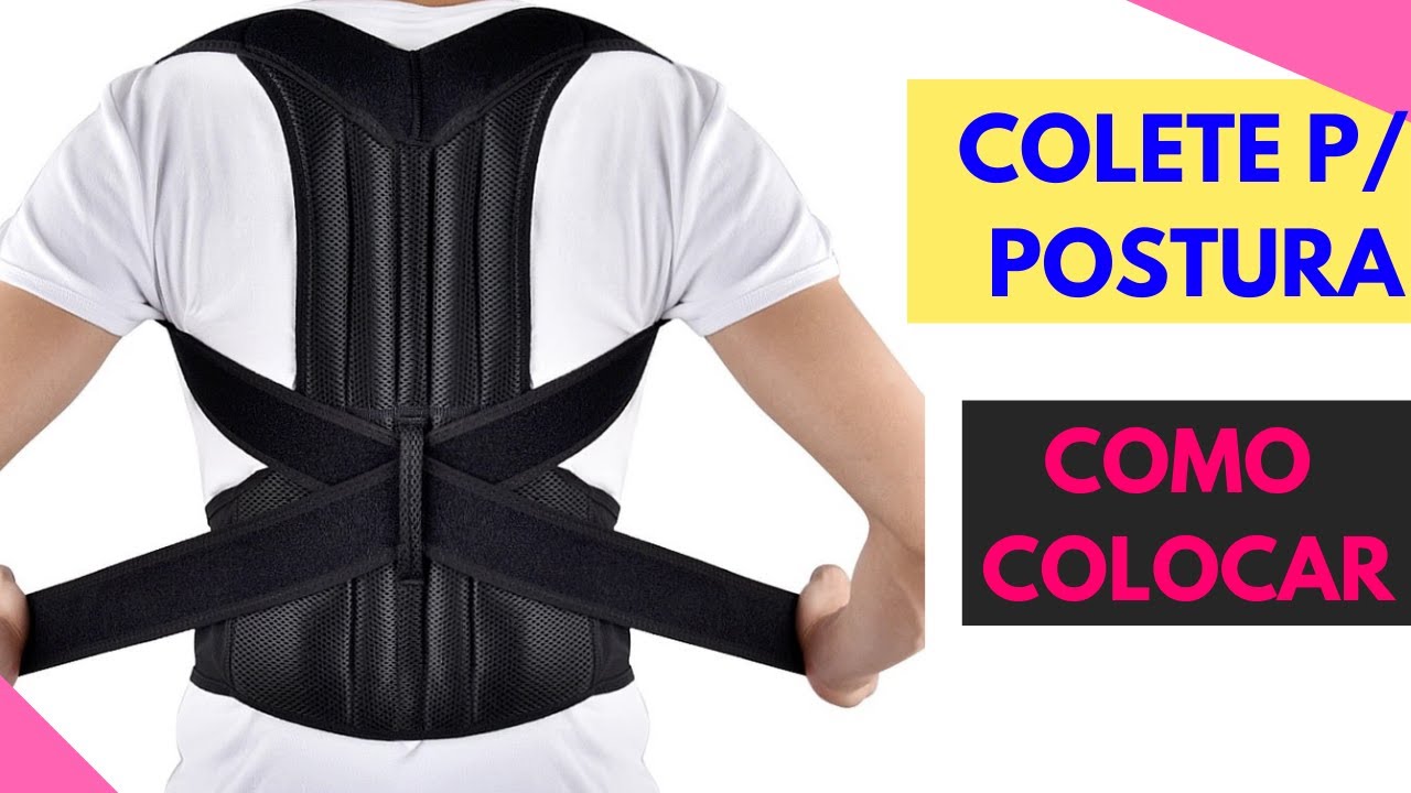 Cinta Colete para Postura Coluna Como montar
