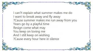 Basia - Blame It on the Summer Lyrics