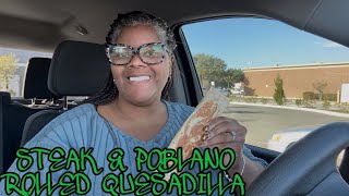 REVIEWMAS DAY 13: TACO BELL NEW STEAK AND POBLANO ROLLED QUESADILLA #THEREVIEWQUEEN 