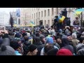 Исполнение Гимна Украины под волынку на фоне шумовых гранат под АП 1.12.2013 15:44 ...