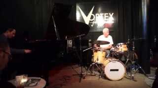 Han Bennink & Alex Hawkins at Vortex 24 03 2015 3