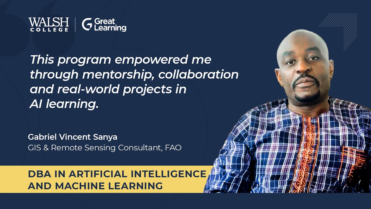 Walsh College DBA AI ML Program Review by Gabriel, GIS Consultant