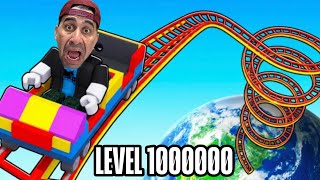 FUI NA MONTANHA RUSSA MAIS ALTA DO ROBLOX 