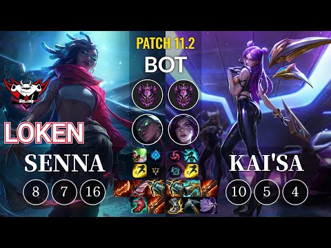 JDG LokeN Senna vs Kai'Sa Bot - KR Patch 11.2