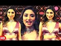 Donal Bisht Looks Stunning In Brown Deep Neck Outfit At Lokmat Most Stylish Awards 2022