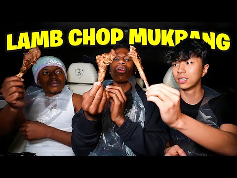 Ray Eats Lamb Chops In His Lamborghini With Rakai & Reggie!